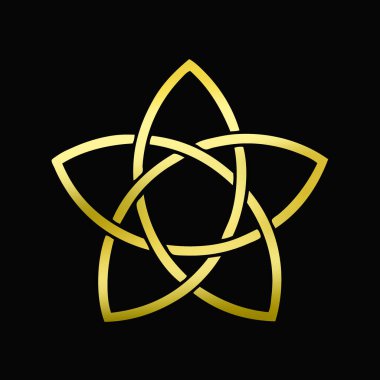 Siyah arkaplanda şık altın logo şablonu