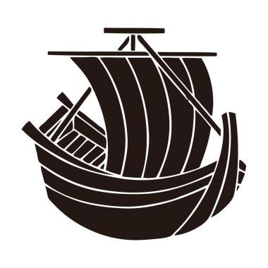 Geleneksel Japon aile arması illüstrasyonu