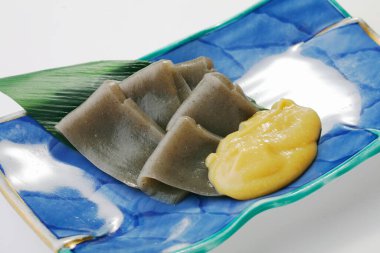 Geleneksel Japon şekerli atıştırmalıkları. Yakın çekim.