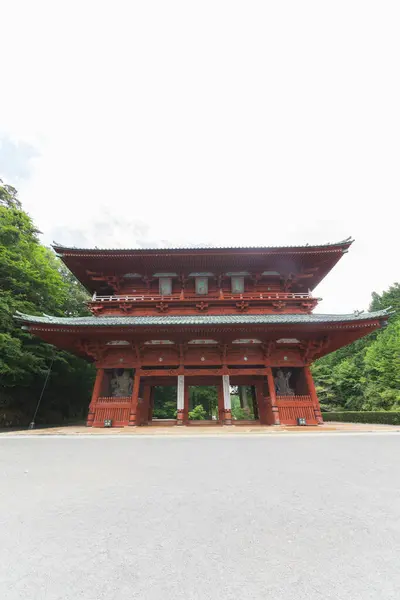 stock image Temple in Kongobu-ji Danjo Garan area, a historical Buddhist temple complex at Koyasan, Koya, Ito District, Wakayama, Japan