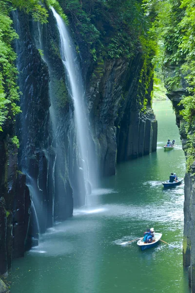 Cascate Del Manai Santuario Del Giappone Gola Takachiho — Foto Stock