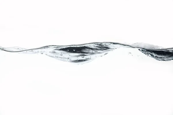 water splash with bubbles on white background
