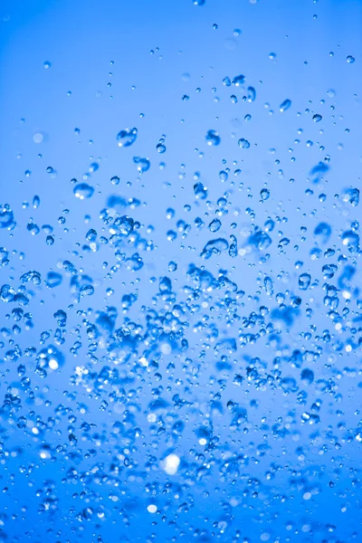 Water Drops Blue Color Background — Stock Photo, Image
