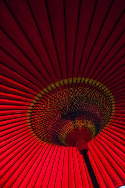 Japon tarzı kırmızı kağıt şemsiye 