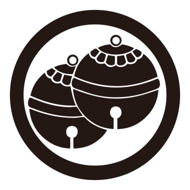 Geleneksel Japon aile arması illüstrasyonu