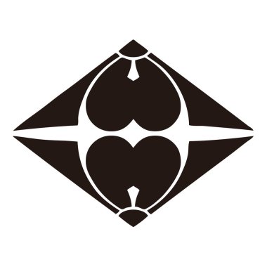 Beyaz arkaplanda siyah çiçek logosu var.