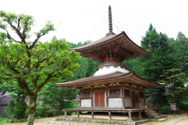 İki katlı Pagoda, Tahoto, Koya 'da Japon Ulusal Hazinesi, Wakayama Bölgesi, Japonya