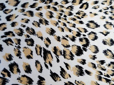 Siyah ve bronz benekli soyut hayvan deseni