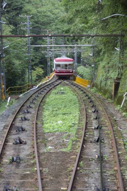 Şehir tepelerinde funiküler sürüş