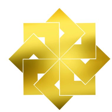 Geleneksel Japon aile arması illüstrasyonu         