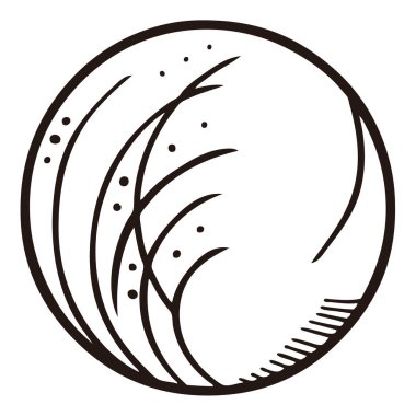 Geleneksel Japon aile arması illüstrasyonu