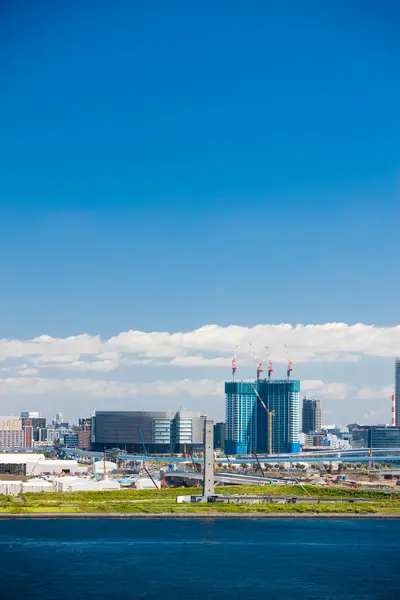 Modernes Stadtbild Mit Gebäuden Und Meer Japan — Stockfoto