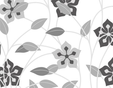 Arkaplanda soyut çiçek deseni