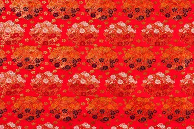 Karmaşık desenli tekstil, yakın görünüm