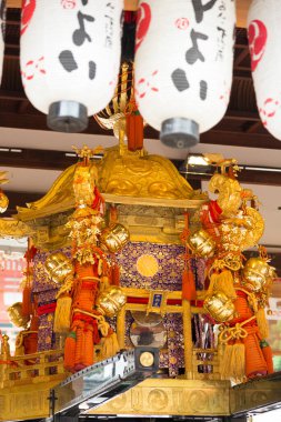 Great Mikoshi at traditional Gion Festival in Kyoto clipart