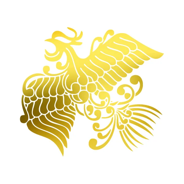 Tradycyjne Japońskie Logo Herbu Rodziny Ilustracja Złoty Kolor Białym Tle — Zdjęcie stockowe