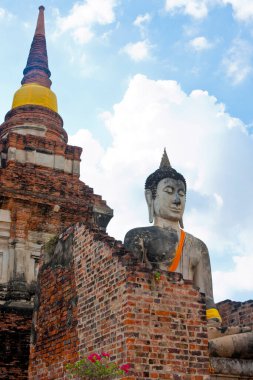 Antik tapınak Wat Yai Chai Mongkhol, Ayutthaya, Tayland
