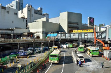 Tokyo Japonya 'da turistler dolaşıyor.