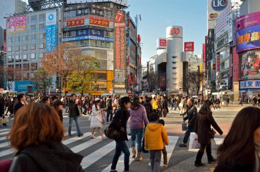 Tokyo Japonya 'da turistler dolaşıyor.