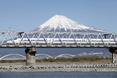 Japonya 'daki Fuji Dağı manzarası