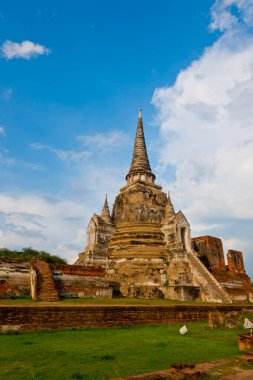 Wat Phra Si Santhe Tapınağı, Tayland 'ın Ayutthaya kentindeki ünlü tapınaklardan biridir. Ayutthaya Tarih Parkı 'ndaki tapınak, Ayutthaya, Tayland. UNESCO Dünya Mirası.