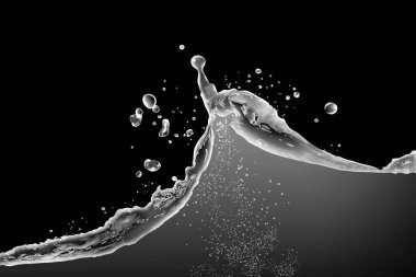 Bulanık parlak damlalar ve ışıltılar