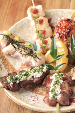 Geleneksel Japon mutfağı yakın çekim görüntüsü