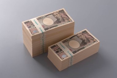 Japon yen banknotları, manzarayı kapatın.