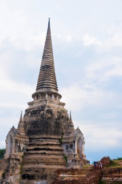 Wat Phra Si Santhe Tapınağı, Tayland 'ın Ayutthaya kentindeki ünlü tapınaklardan biridir. Ayutthaya Tarih Parkı 'ndaki tapınak, Ayutthaya, Tayland. UNESCO Dünya Mirası.