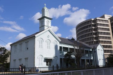 Former Dejima Protestant Seminary in Dejima in Nagasaki, Nagasaki prefecture, Japan clipart