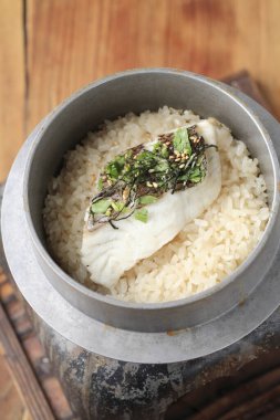 Geleneksel Japon mutfağı yakın çekim görüntüsü