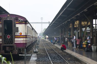 Bangkok, Tayland 'daki halk tren istasyonu.