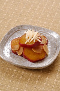 Geleneksel Japon mutfağından yakın çekim.