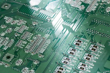 arkaplan için bilgisayar devresinin yakın plan görüntüsü