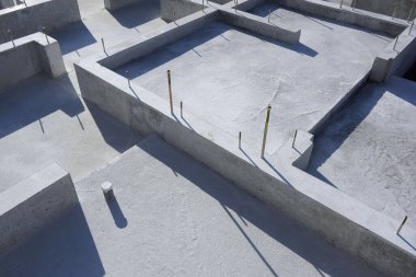 Vakfın inşaat sahasında beton blok