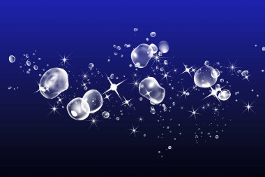 Bulanık parlak damlalar ve ışıltılar