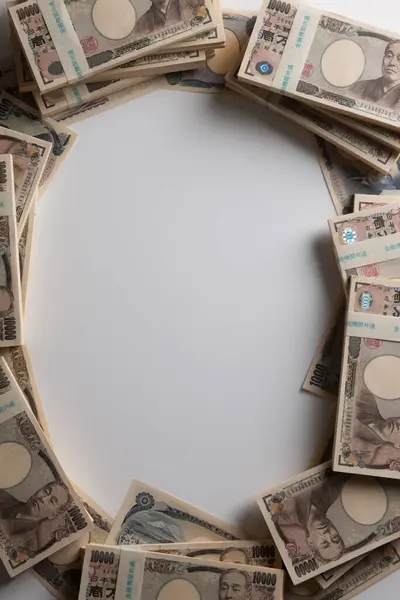 日本円紙幣 閉じる — ストック写真