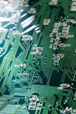 arkaplan için bilgisayar devresinin yakın plan görüntüsü