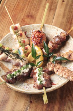 Geleneksel Japon mutfağı yakın çekim görüntüsü