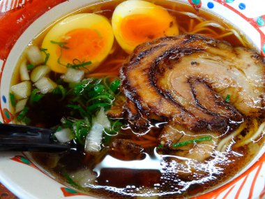 Lezzetli Asya yemekleri. Yakın çekim.