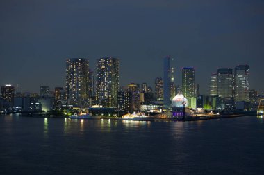 Tokyo Şehri, Japonya 'nın Aydınlanmış Manzarası