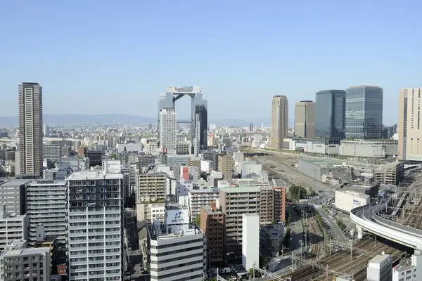 Letecký Pohled Panorama Tokyo Města Mrakodrapy — Stock fotografie