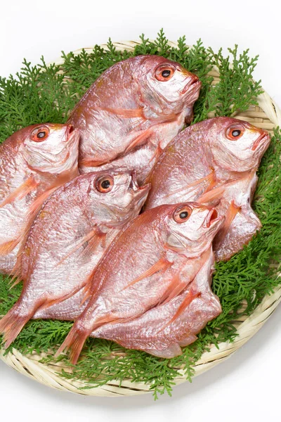 テーブルの上の魚のプレート — ストック写真