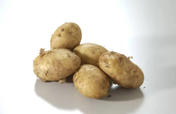 Potatoes White Background — Stock Photo, Image