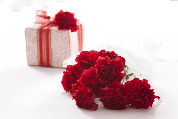 Frische Rosen Strauß Nahaufnahme Von Blumen — Stockfoto