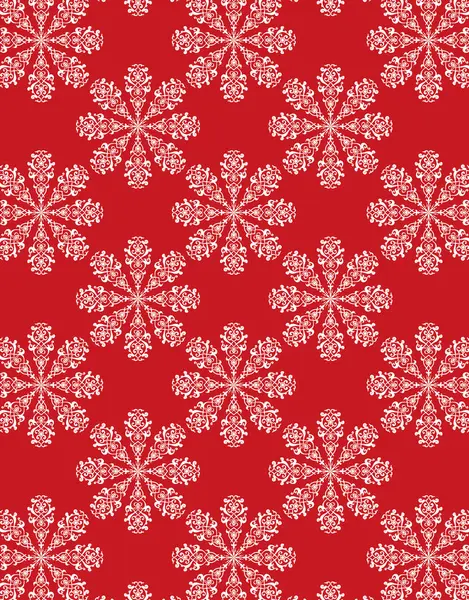 Kerstmis Sneeuwvlok Naadloos Patroon — Stockfoto