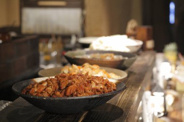 Geleneksel Japon mutfağı yakın çekim görüntüsü