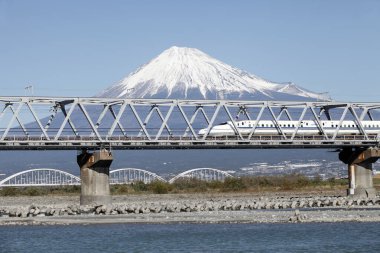 Japonya 'daki Fuji Dağı manzarası