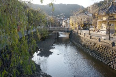 Japonya 'nın geleneksel Japon mimarisi.