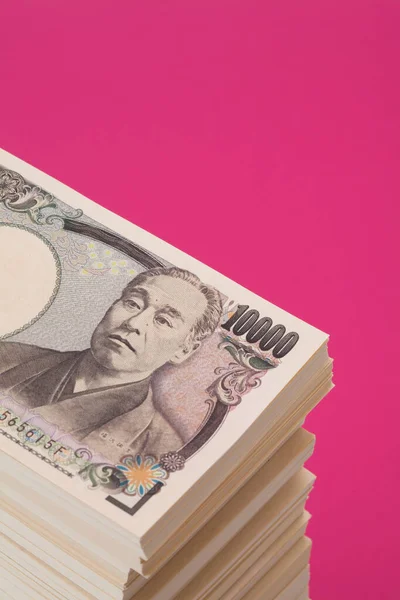 Moeda Japonesa Notas Iene Fundo Financeiro — Fotografia de Stock